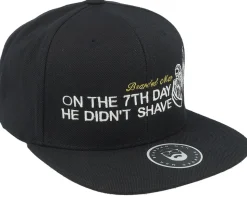 7th Day Black Snapback - Bearded Man