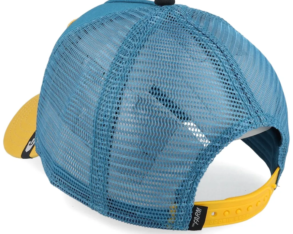 The Ambush Jaguar Teal/Yellow A-Frame Trucker - Goorin Bros.
