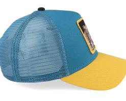 The Ambush Jaguar Teal/Yellow A-Frame Trucker - Goorin Bros.