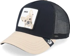 The Amigo Black/Beige A-Frame Trucker - Goorin Bros.