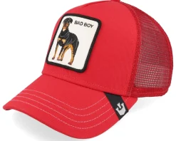 The Baddest Boy Global Core Scarlet A-Frame Trucker - Goorin Bros.