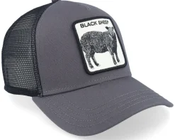 The Black Sheep Grey/Black A-Frame Trucker - Goorin Bros.