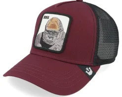 The Boss Gorilla Burgundy/Black A-Frame Trucker - Goorin Bros.