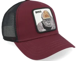 The Boss Gorilla Burgundy/Black A-Frame Trucker - Goorin Bros.