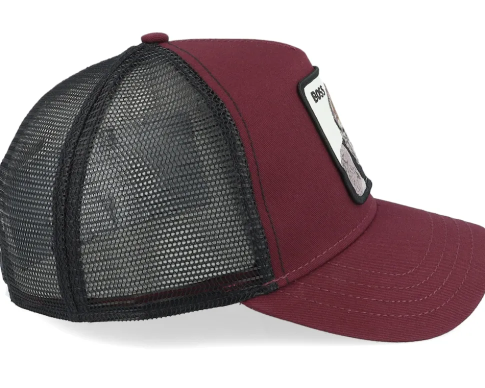 The Boss Gorilla Burgundy/Black A-Frame Trucker - Goorin Bros.
