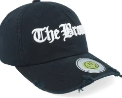 The Bronx 3d Script Destroyed Black Dad Cap - Lucid Smile