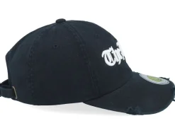 The Bronx 3d Script Destroyed Black Dad Cap - Lucid Smile