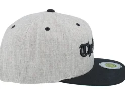 The Bronx 3d Script Heather Grey/Black Snapback - Lucid Smile