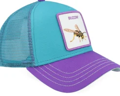 The Buzzin Bug Teal/Purple A-Frame Trucker - Goorin Bros.