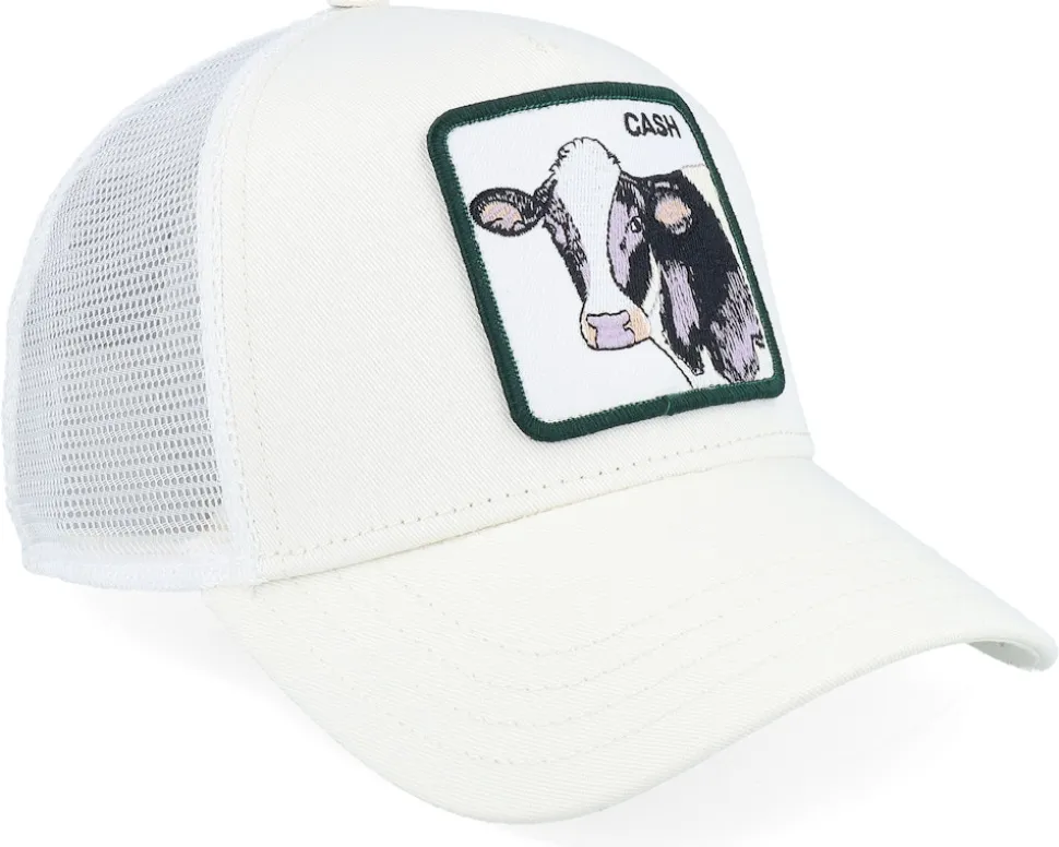 The Cash Cow Global Core Ivory A-Frame Trucker - Goorin Bros.