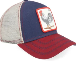 The Cock Navy/Khaki/Red Trucker - Goorin Bros.