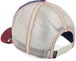 The Cock Navy/Khaki/Red Trucker - Goorin Bros.