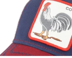 The Cock Navy/Khaki/Red Trucker - Goorin Bros.