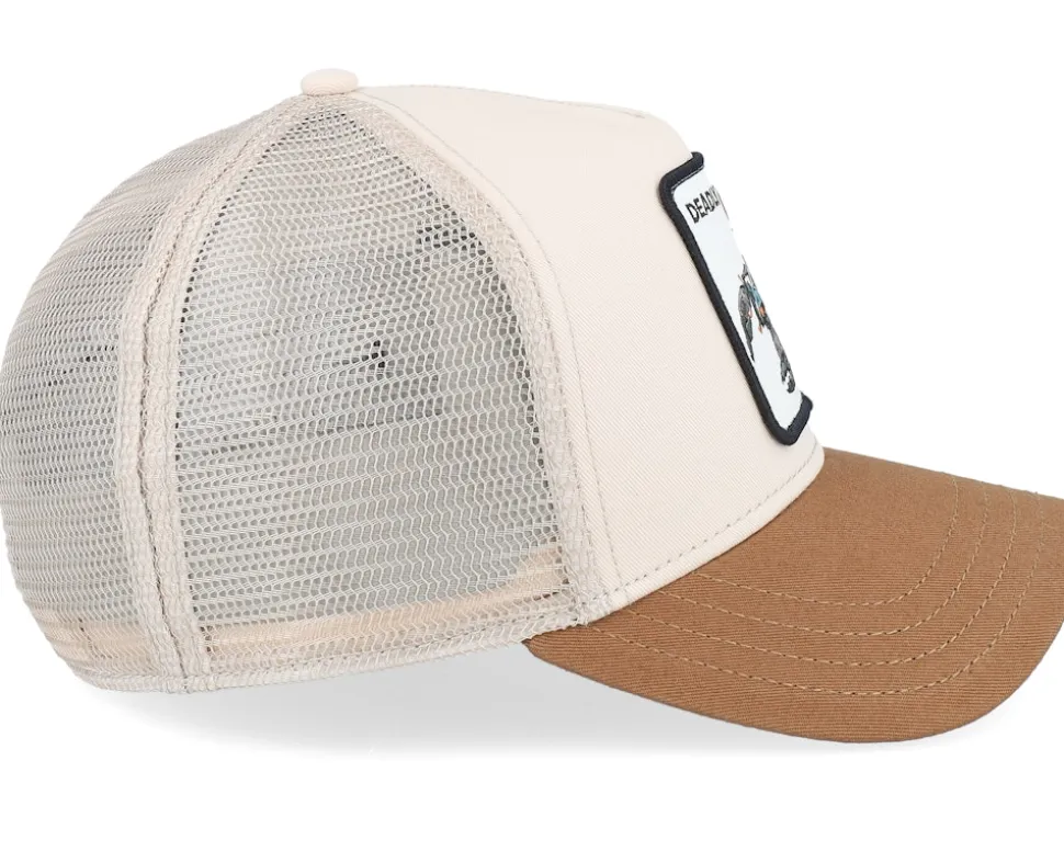 The Deadliest Scorpion Eco Brutalism Taupe/Brown A-Frame Trucker - Goorin Bros.