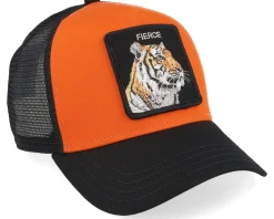 The Fierce Tiger Orange/Black A-Frame Trucker - Goorin Bros.