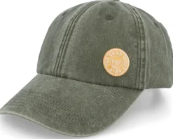 The Good Vibes Only Washed Denim Olive Dad Cap - Iconic