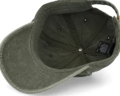 The Good Vibes Only Washed Denim Olive Dad Cap - Iconic