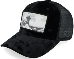 The Great Wave Black Velvet Trucker - Iconic