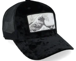 The Great Wave Black Velvet Trucker - Iconic