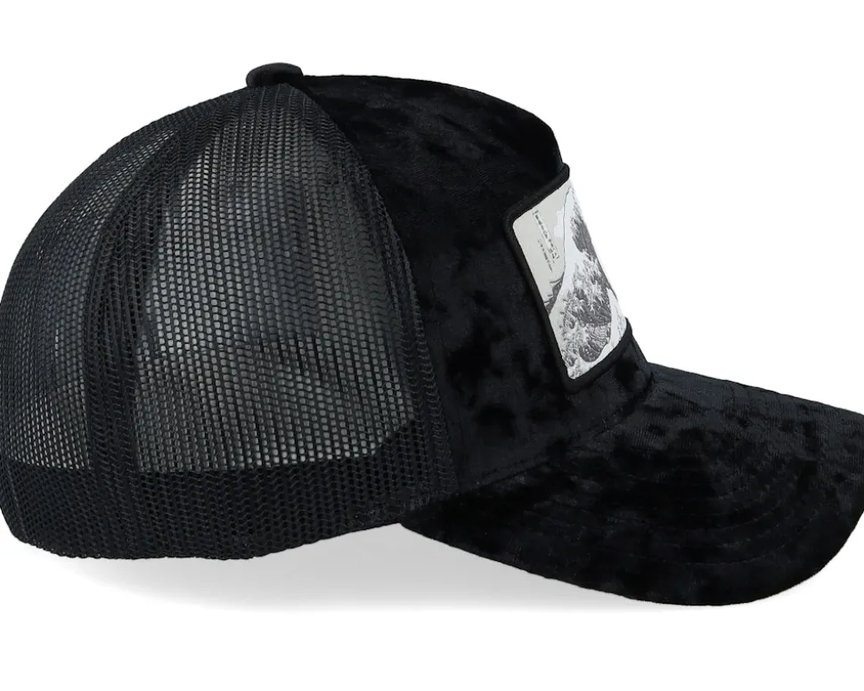 The Great Wave Black Velvet Trucker - Iconic