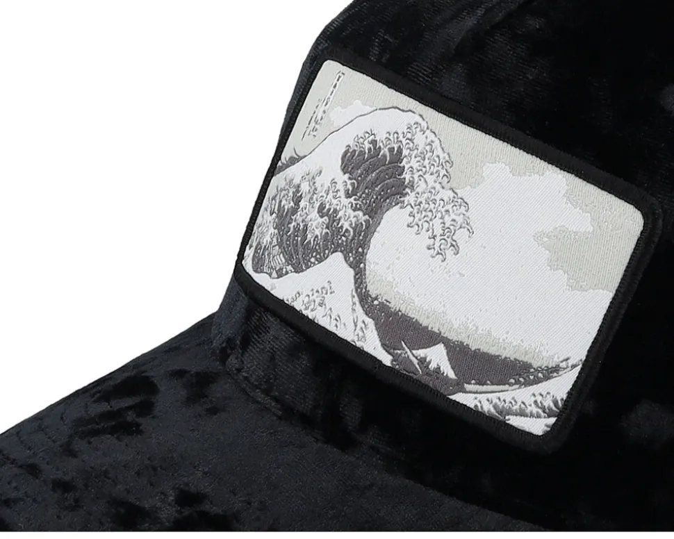 The Great Wave Black Velvet Trucker - Iconic