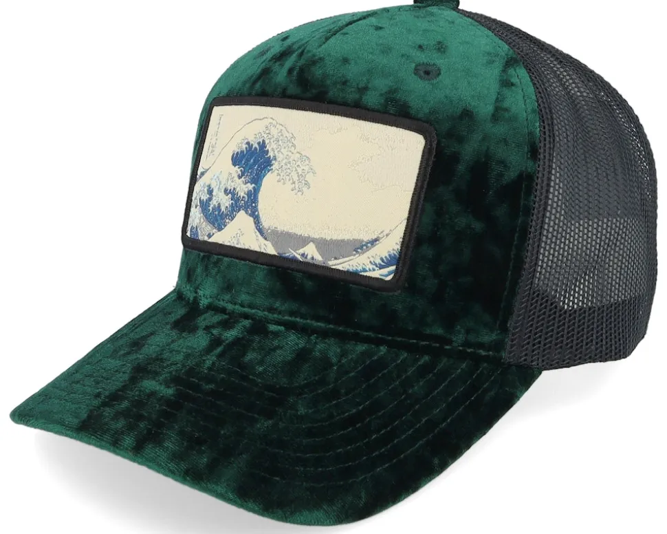 The Great Wave Black Velvet Trucker - Iconic