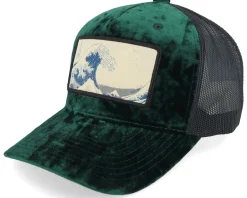 The Great Wave Black Velvet Trucker - Iconic