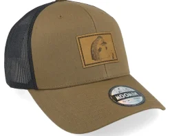 The Groke Engraved Patch Brown/Black Trucker - Moomin