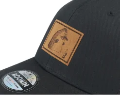 The Groke Engraved Patch Black Trucker - Moomin