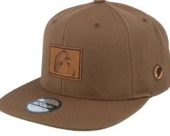 The Groke Engraved Patch Tan Brown Snapback - Moomin