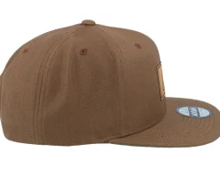 The Groke Engraved Patch Tan Brown Snapback - Moomin