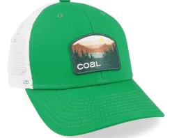 The Hauler Low Low Profile Green/White Trucker - Coal