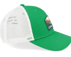 The Hauler Low Low Profile Green/White Trucker - Coal