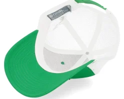 The Hauler Low Low Profile Green/White Trucker - Coal