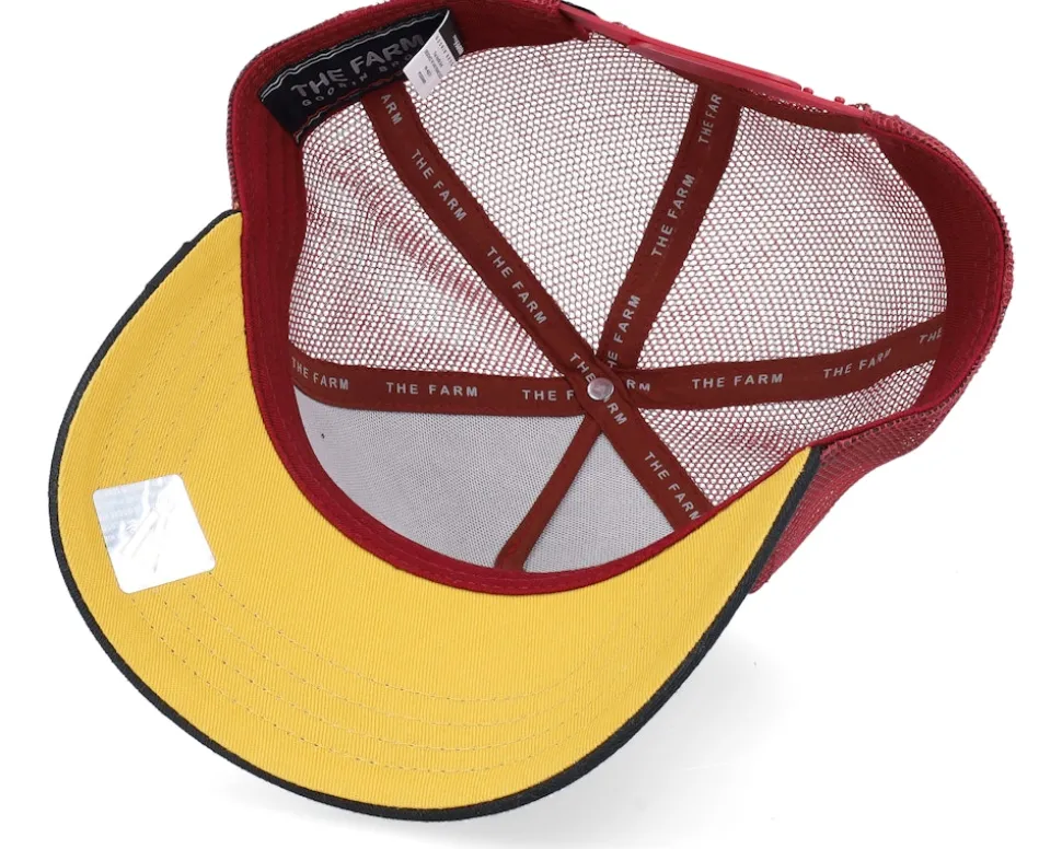 The Hustle Bird Burgundy/Black A-Frame Trucker - Goorin Bros.