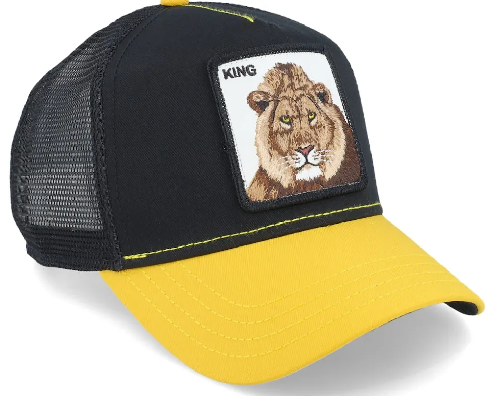 The King Lion Black/Gold Trucker - Goorin Bros.