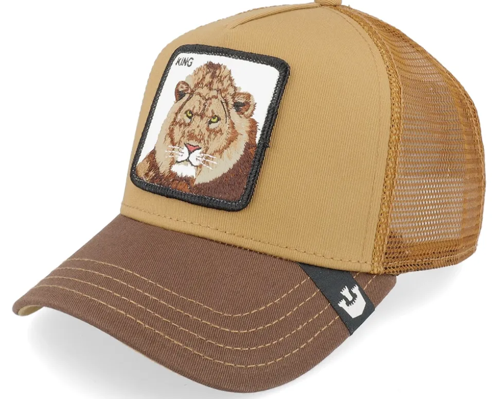 The King Lion Black/Gold Trucker - Goorin Bros.