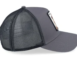 The King Lion Grey/Black A-Frame Trucker - Goorin Bros.