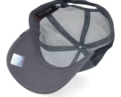 The King Lion Grey/Black A-Frame Trucker - Goorin Bros.