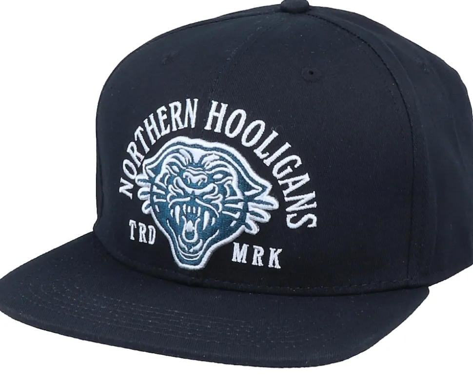 The Mountain Lion Cap Black Snapback - Northern Hooligans
