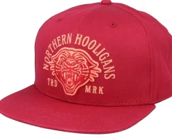 The Mountain Lion Cap Dark Red Snapback - Northern Hooligans