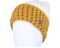 The Natasha Mustard/White Pom - Coal