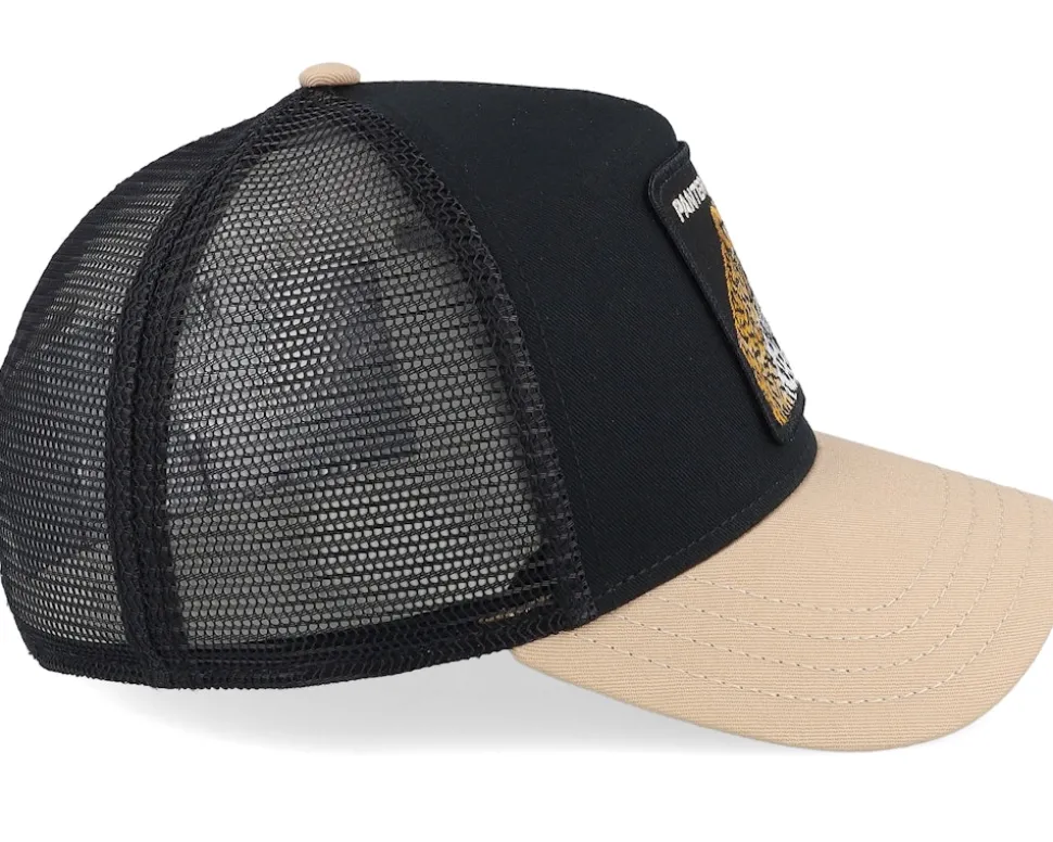 The Pantera Big Cats Black/Taupe A-Frame Trucker - Goorin Bros.