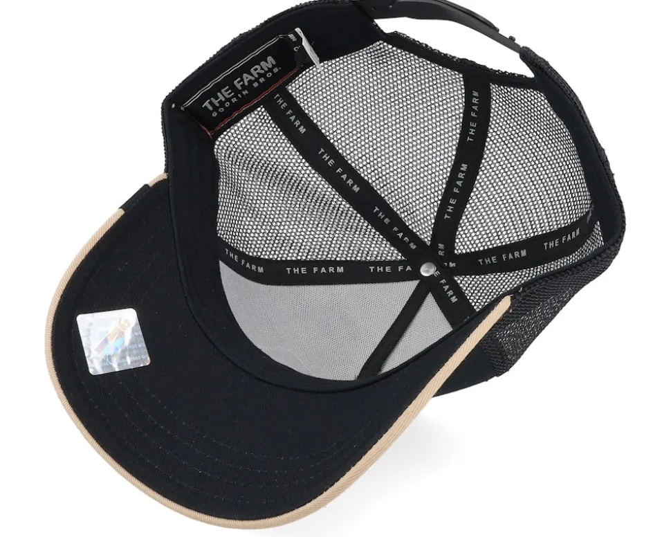 The Pantera Big Cats Black/Taupe A-Frame Trucker - Goorin Bros.