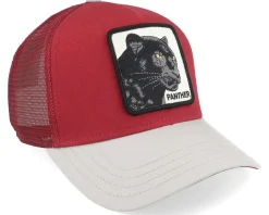 The Panther Brutalism Burgundy/Grey A-Frame Trucker - Goorin Bros.