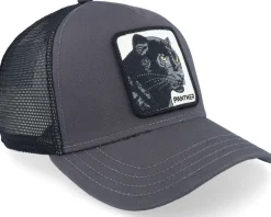 The Panther Grey/Black A-Frame Trucker - Goorin Bros.
