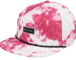 The Pontoon Pink Tie Dye Roomy Strapback - Coal