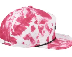 The Pontoon Pink Tie Dye Roomy Strapback - Coal