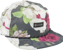 The Pontoon Roomy Floral Strapback - Coal