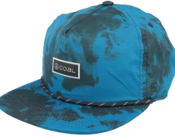 The Pontoon Roomy Teal Tie Dye Strapback - Coal